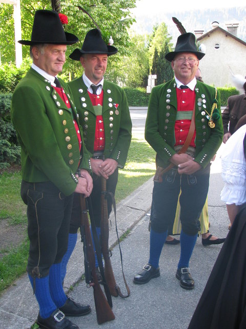 Fahnenabordnung der Kompanie Volders