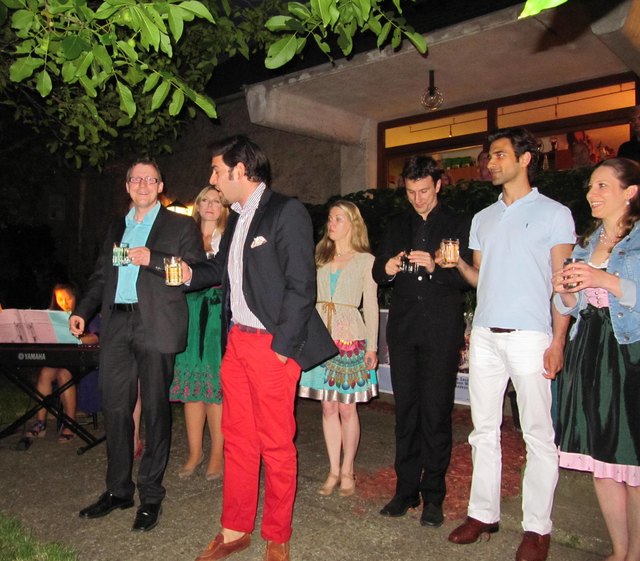 Zum Abschluss darf es auch ein Glaserl Wein sein