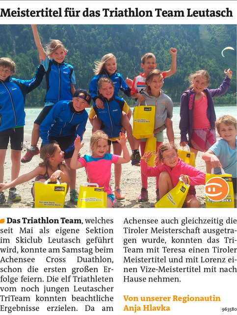 Bezirksblätter Telfs KW22 - Anja HlavkaLink zum Beitrag: http://www.meinbezirk.at/963580