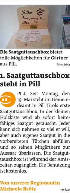 Bezirksblätter Schwaz KW22 - Michaela BrötzLink zum Beitrag: http://www.meinbezirk.at/958747