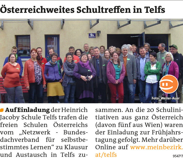 Bezirksblätter Telfs KW22 - Dr. Hubert Weiler-AuerLink zum Beitrag: http://www.meinbezirk.at/954717