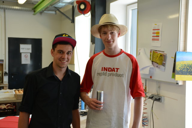 Youngsters des wachsenden INDAT-Teams: Matthias Bollwein und Marvin Bosch