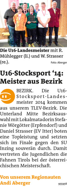 Bezirksblätter Kitzbühel KW22 - Andi AbergerLink zur Bildergalerie: http://www.meinbezirk.at/951911