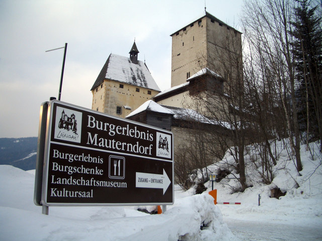 Winter wie Sommer, die Burg Mauterndorf ist ein Erlebnis.