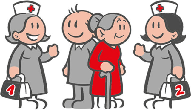 ELSNER Pflege  -  Gebot 1  -  bei der 24-Stunden-Betreuung .... arbeiten Sie immer mit mindestens 2 Pflegerinnen zusammen, um z.B. für Krankheitsausfälle gerüstet zu sein.