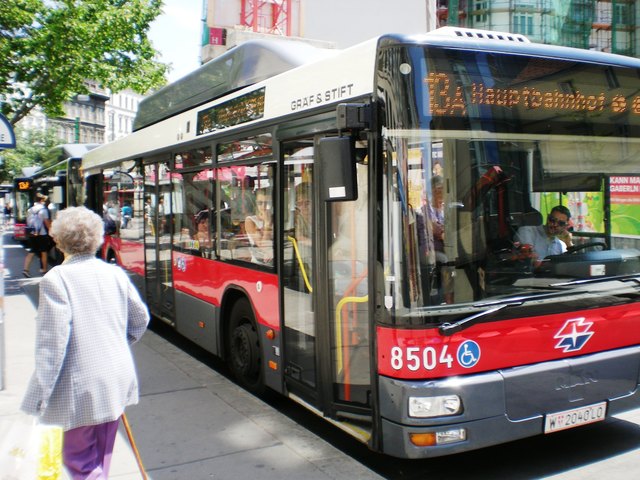Trotz kurzer Intervalle gibt es oft lange Wartezeiten. Die Busse kommen dann meist im Doppel- oder Trippelpack.