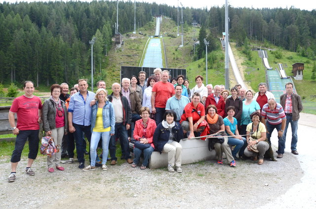 Das nordische Zentrum in der Ramsau war ein Highlight des Gemeindeausfluges. Mehr Bilder unter www.woche.at. | Foto: KK