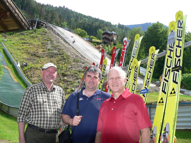 Treibende Kräfte an der Schanze: Alfred Raich, Harald Haim und Paul Ganzenhuber (v.l.)