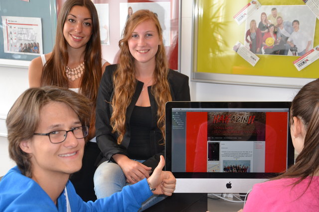 Kreative Schülerinnen und Schüler der HAK 1 Wels stellten die Online-Schülerzeitung "HAKazin" ins Netz.