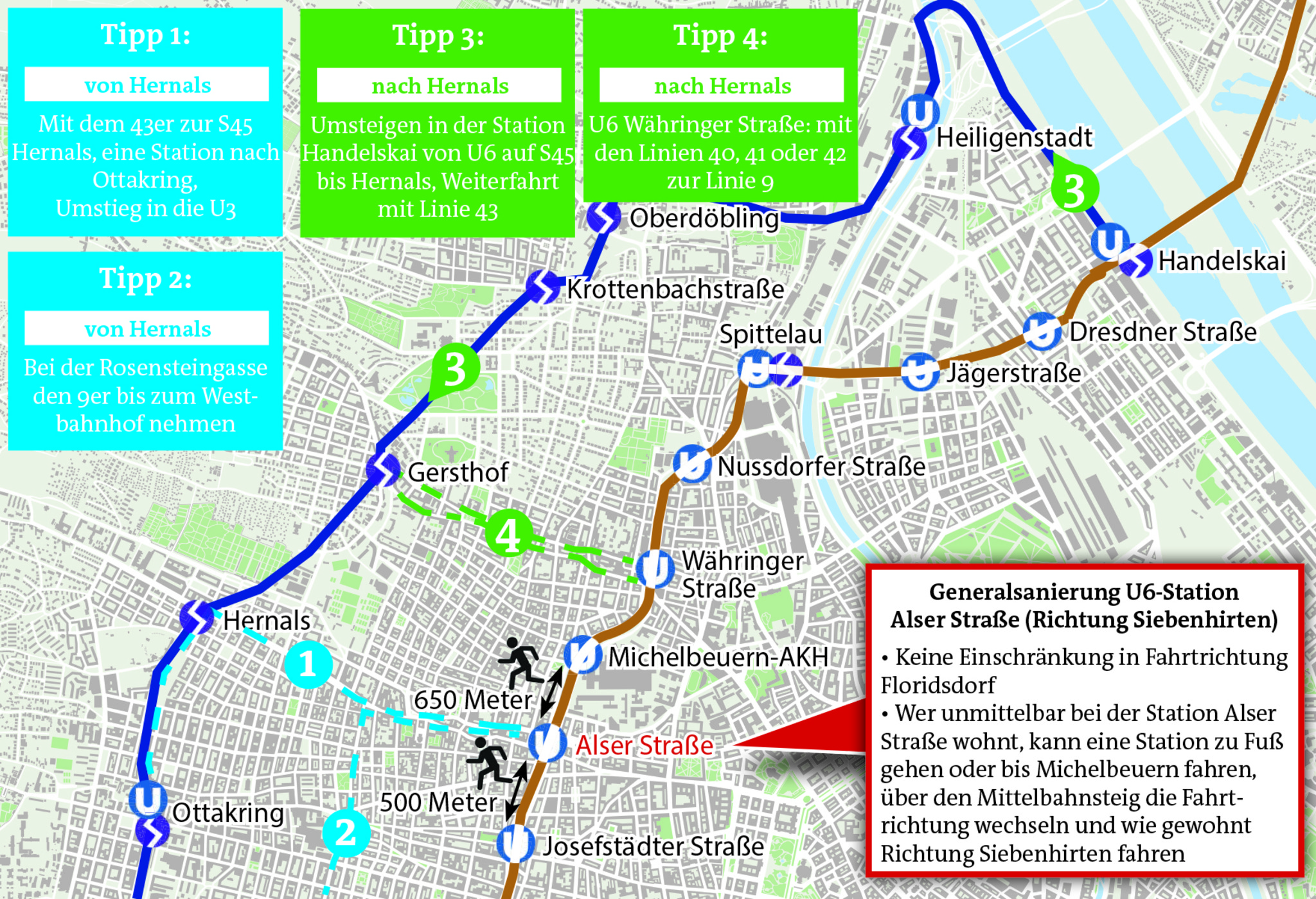 U6Station Alser Straße ist bis November gesperrt Wir haben die