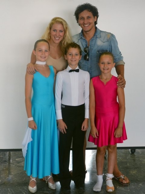 Franziska, Christian & Petra Mayrhofer mit Trainerin Maria Santner & Marco Angelini