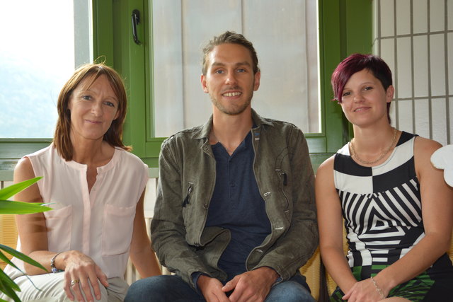 Die Mitarbeiter des Kinderschutzzentrums: Janette Burgstaller, André Schmid (Familienberatung) und Susanne Ebner (v.l.)