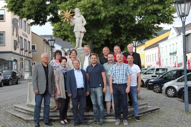 Die Lenkungsgruppe der Gemeindefusion.