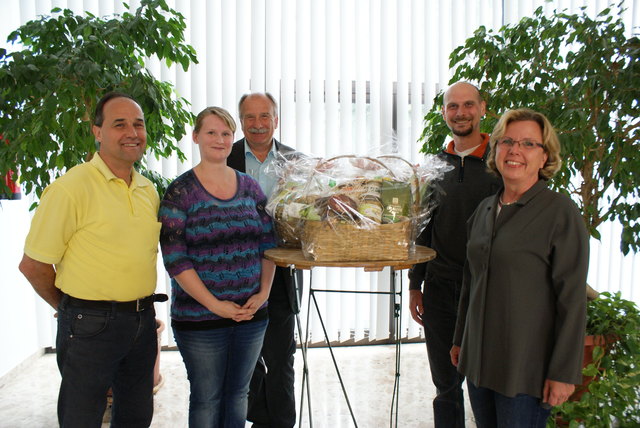 Erich Amon; Martina Baumgartinger, Bgm. Manfred Kalchmair, Thomas Haslehner, Elisabeth Eichinger (v.li.)