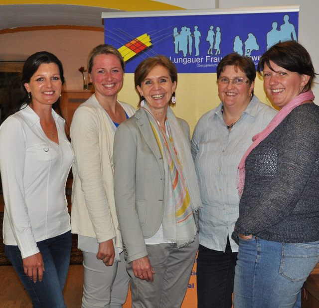 Heidi Fuchs, Nicole Solarz, Brigitta Pallauf, Elisabeth Löcker und Barbara Sieberth.