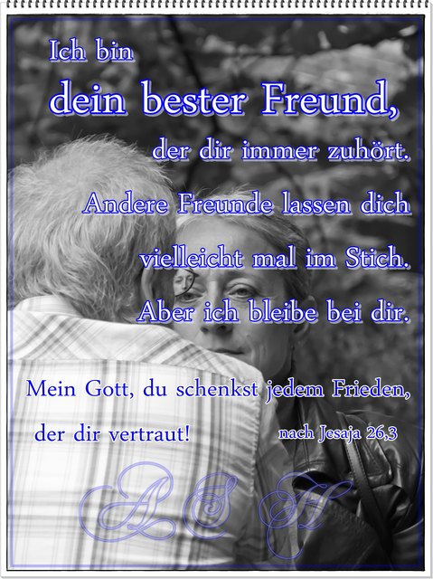 Gott schenkt dir Frieden, Jesaja 26,3