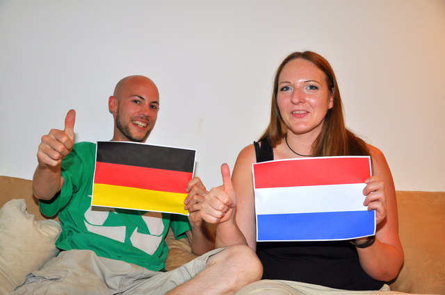 Während Manuela auf die Holländer setzt, ist für Johannes Kadla Deutschland der große Favorit.