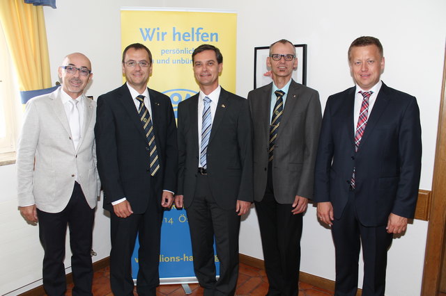 Christian Handler, Johannes Kielnhofer, Wolfgang Dolesch, Josef Posch und Stefan Jagerhofer (v.l.).