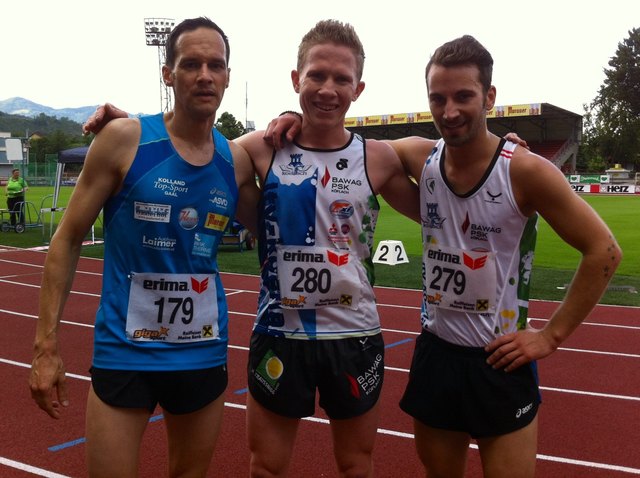 Christian Kresnik gewann die 5.000 m, Hans Peter Kapfensteiner wurde Dritter. | Foto: KK