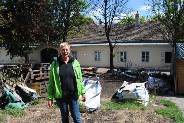 "Die Bürgerinitiativen haben berechtigte Anliegen, die sich mit denen der Leopoldstädter Grünen decken", verteidigt Uschi Lichtenegger die Demonstrationen in der Zeltstadt am Augarten. | Foto: Franziska Bukowsky