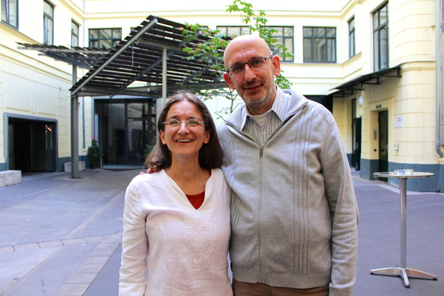 Immer an Petra Öllingers Seite: Ehemann und kreativer Partner Georg Schober.