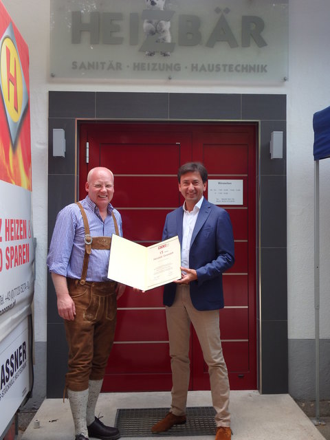 v.l. Hans Lendawitsch und Spartenobmann Franz Kirnbauer | Foto: WKO Neunkirchen