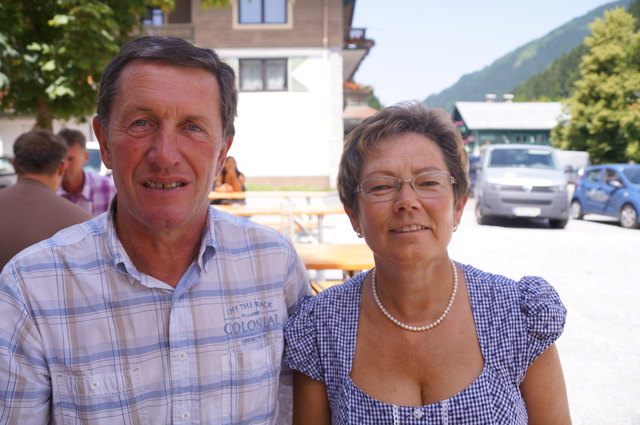 Maria und Simon Bergmüller sind Hüttau-Fans wegen der Landschaft, dem Zusammenhalt und den Vereinen.