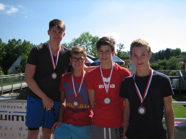 Herrenstaffel v. l. n. r.: Stefan Lenzeder, Patrik Lenzeder, Lukas Kirth, Jonas Anzengruber