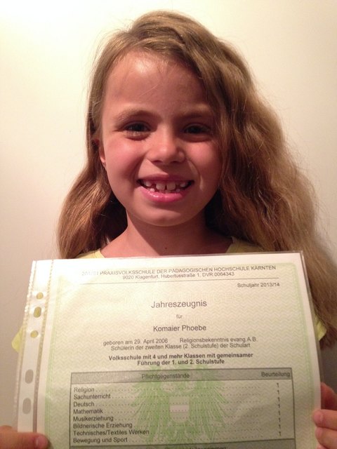 Phoebe Komaier, 2.Klasse, PVS (Praxisvolksschule) Klagenfurt