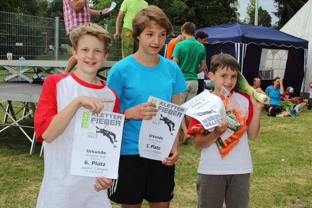 Die jungen Reuttener Kletterer boten gute Leistungen | Foto: Winkler