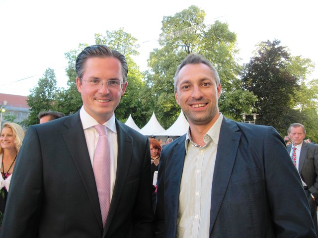 Bürgermeister Stefan Schmuckenschlager mit GPA/FCG Wien Landesvorsitzenden Erol Holawatsch