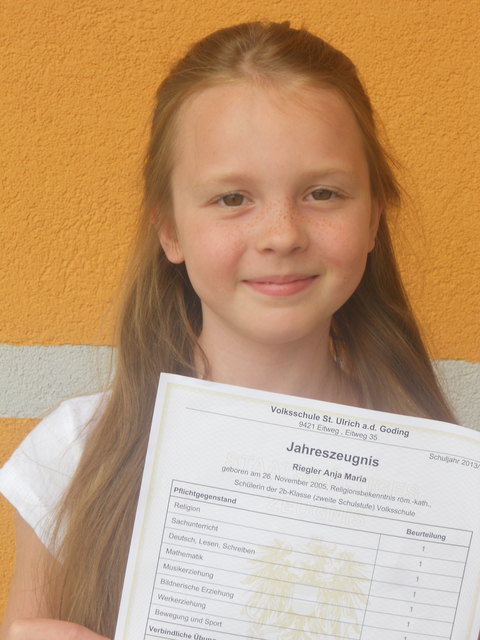 Anja Riegler, Volksschule St. Ulrich/Goding