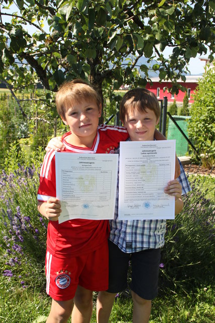 Felix Schippel und David Kontschitsch, 3. Klasse der VS Eberndorf
