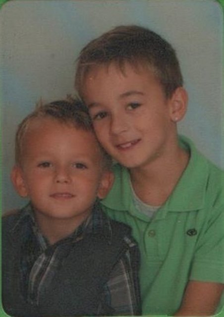 Das Brüderpaar, Florian 1. Klasse und Julian Hufnagl 4. Klasse der VS Glanegg