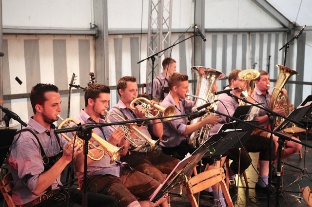 Die bunt gemischte Partie der "Pangerscht Esel"