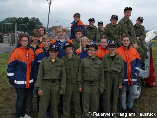 Gemeinsame Teilnahme der Jugendgruppen Haag am Hausruck und Haag in Oberbayern beim 6-Bezirke Jugendlager in Gschwandt.