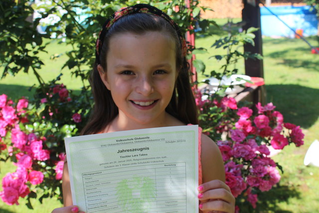Lara Tabea Tischler, 3. Klasse Volksschule, Globasnitz