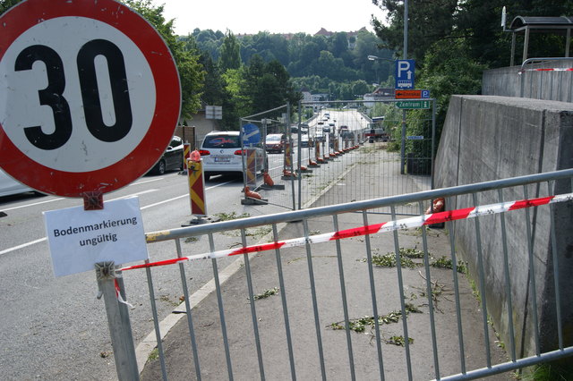 Die Bauarbeiten haben begonnen (Aufnahme: 17. Juli 2014). | Foto: Thöne