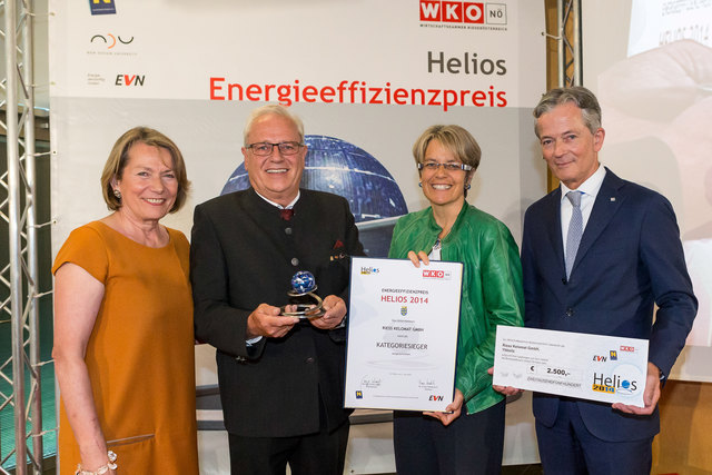 Sonja Zwazl, Friedrich Riess, Petra Bohuslav und Peter Layr bei der Preisverleihung. | Foto: WKNÖ/Bollwein