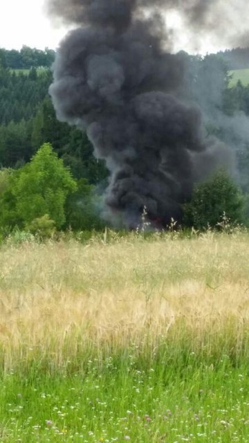 Dicke Rauchschwaden waren in Altenfelden zu sehen. | Foto: Foto: FF Altenfelden