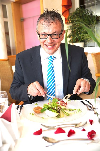 Die Vorspeise schmeckte.