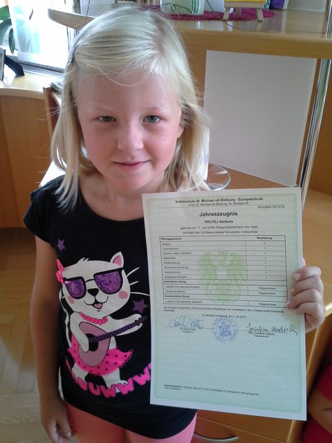 Stefanie Prutej Europaschulung St. Michael 2. Klasse
