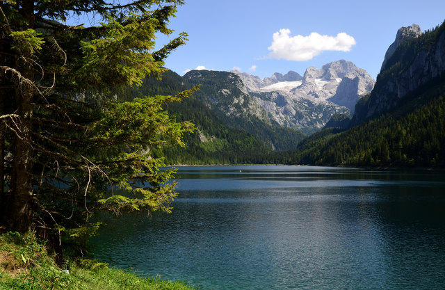 Dem Ruf des schönen Dachsteins (2995 Meter hoch, im Bild mit Gosausee) folgen immer wieder viele Bergsteiger. | Foto: mhp/Fotolia