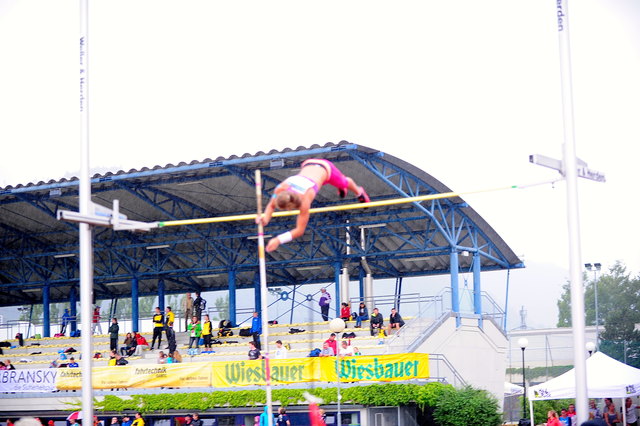 Auch die Bildqualität hat unter dem strömenden Regen gelitten, trotzdem sieht man, wieviel Platz bei 3,90 m noch ist.