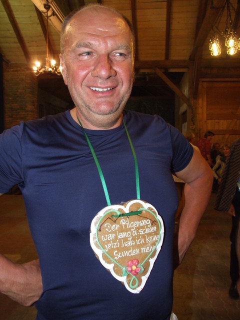 ...hat stets das Herz am rechten Fleck: Pilgerprofi Franz Döller.