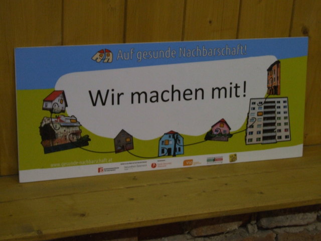 Auf gesunde Nachbarschaft - dieses Motto der NÖ Dorferneuerung wird in Schwarzenau gelebt.