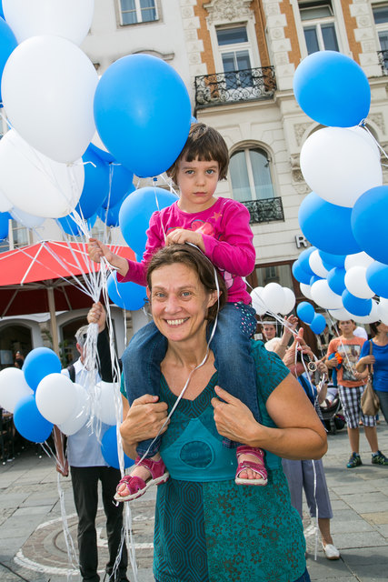 Auch Kinder unterstützten unsere Initiative