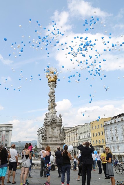 700 Luftballone für mehr Toleranz | Foto: Fotostudio Eder, Linz