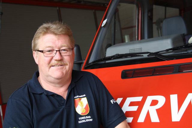 HBI Peter Zeiller tauscht am 17. August die Feuerwehruniform gegen das Trachtengwand.