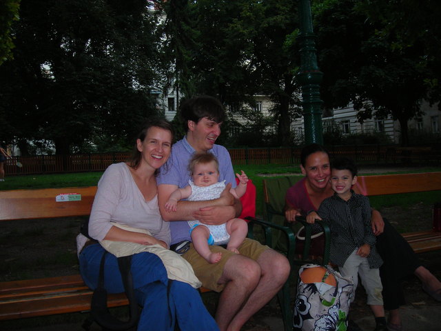 Die aus Amerika stammende Familie kommt gerne in den Alois-Drasche Park.